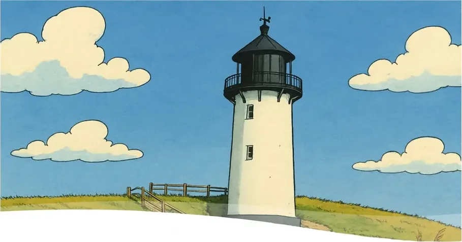 Illustration: Leuchtturm „Dicke Bertha“ in Cuxhaven-Altenbruch